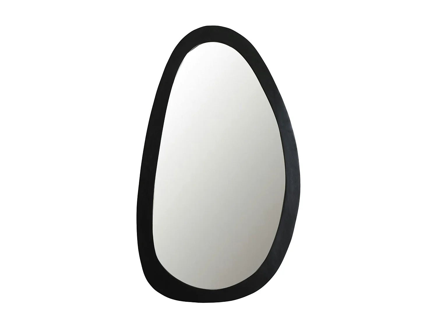 Miroir design organique en bois noir 70 x 120 cm ASPEN