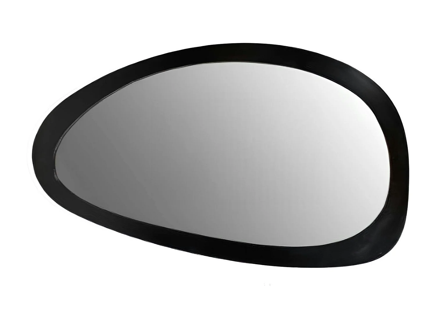 Miroir design organique en bois noir 60 x 100 cm ASPEN