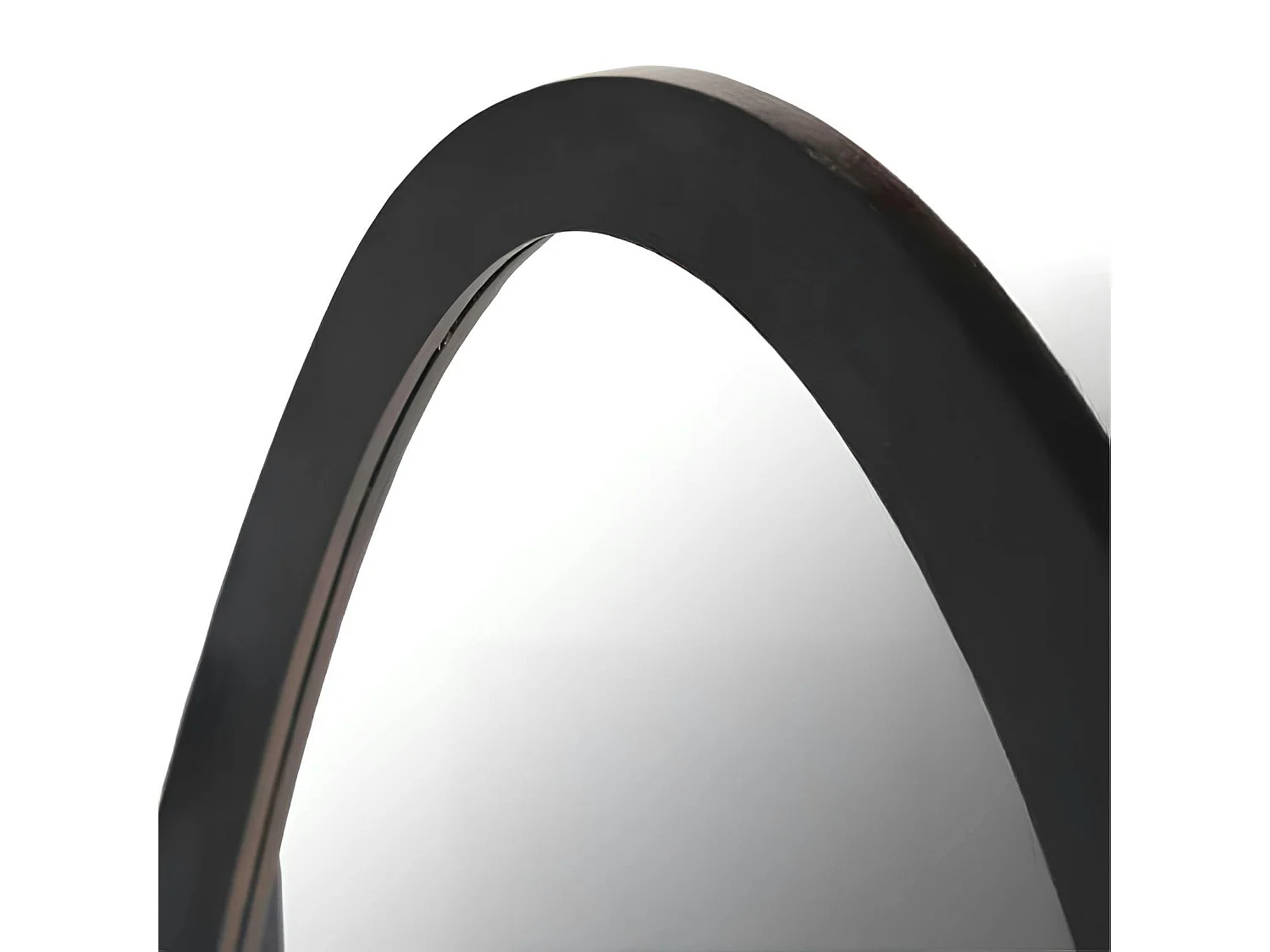 Miroir design organique en bois noir 60 x 100 cm ASPEN