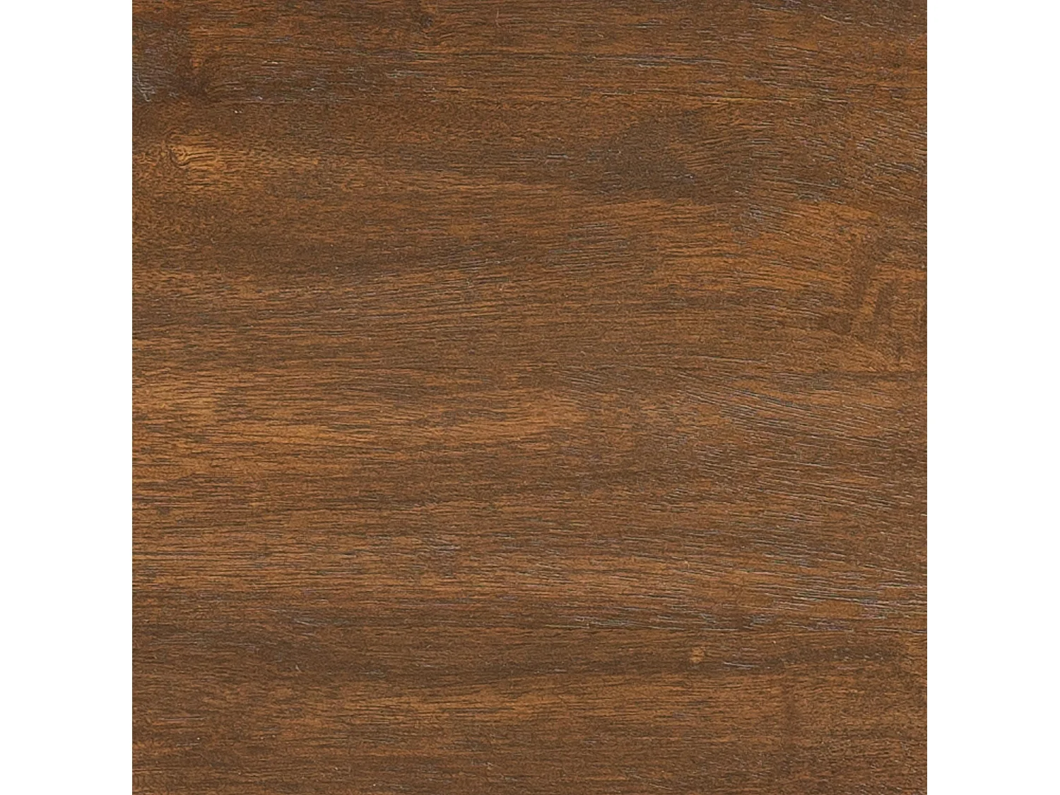 Table basse gigogne ronde bois brun à plateau épais (lot de 3) ALMA