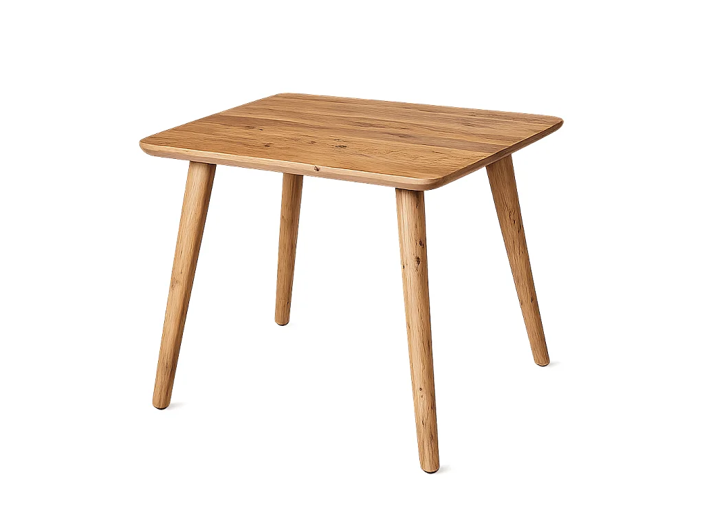 Table de cuisine carrée 2 à 4 personnes en bois 90 cm ALMA
