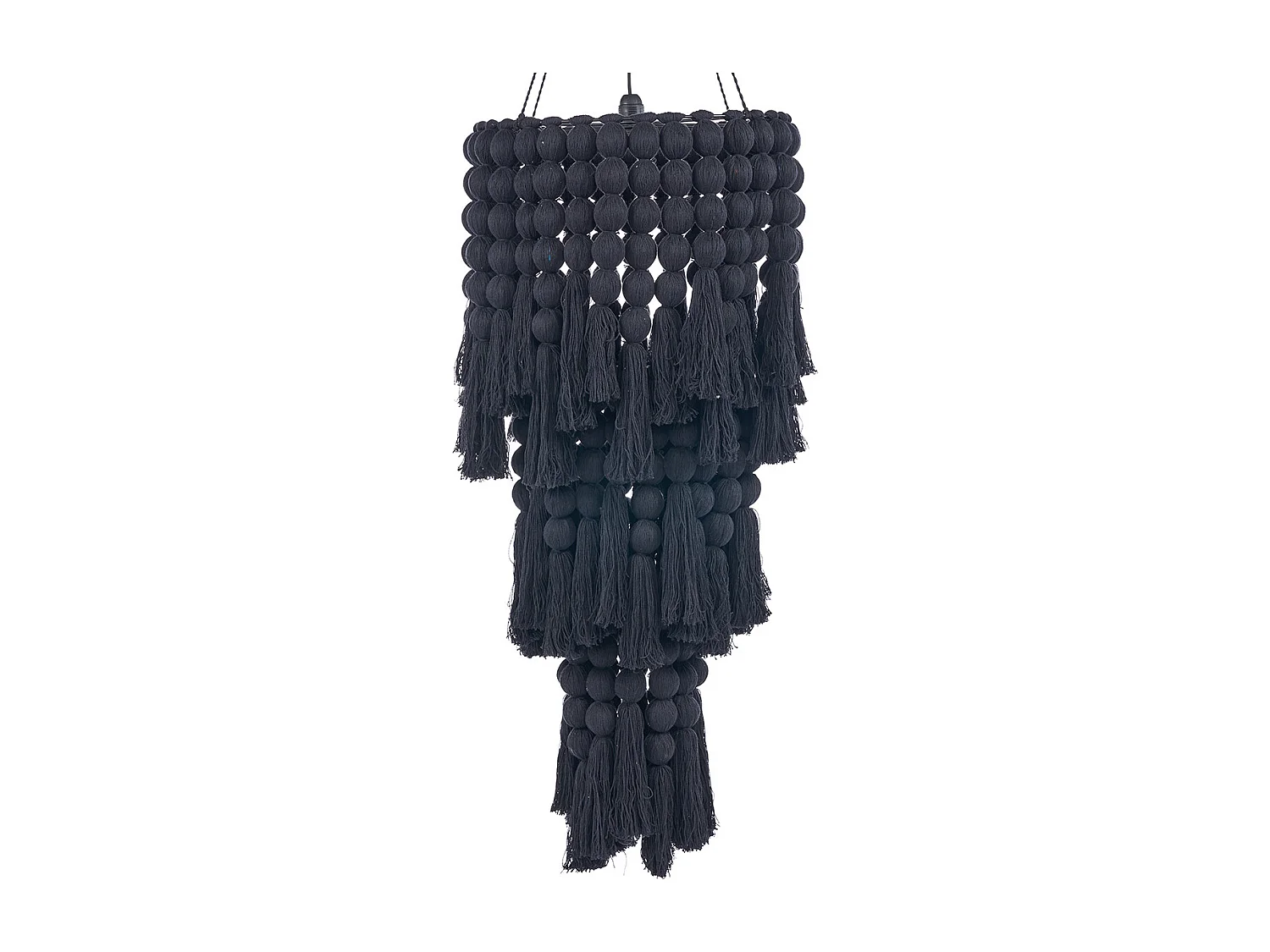 Der Nomad Baumwoll-Kronleuchter - Schwarz - XL