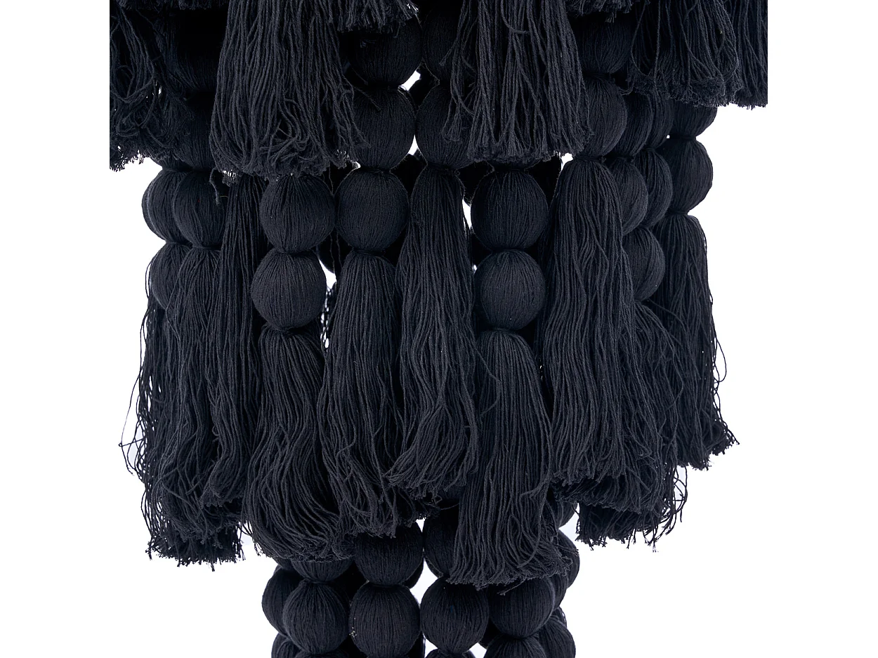 Der Nomad Baumwoll-Kronleuchter - Schwarz - XL
