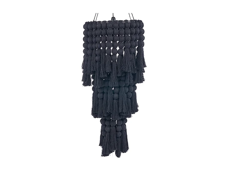 Der Nomad Baumwoll-Kronleuchter - Schwarz - XL