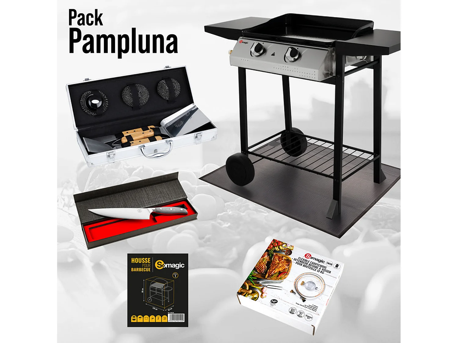 Pack plancha gaz Pampluna - SOMAGIC