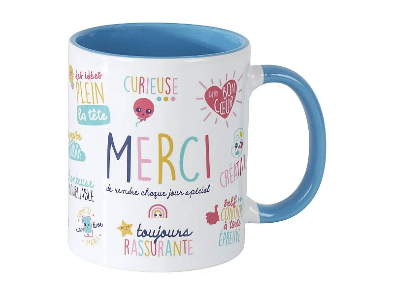 Mug Merci Maitresse 30cl Multicolore