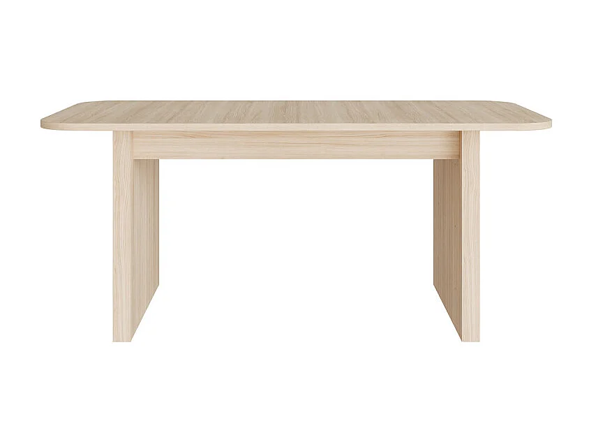Table à manger extensible 180/230 cm décor bois coins arrondis – FREYA