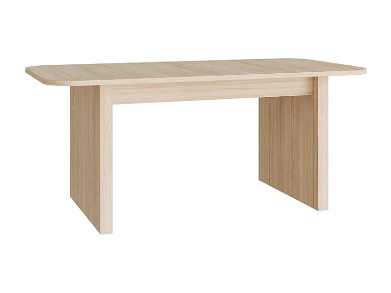 Table à manger extensible 180/230 cm décor bois coins arrondis – FREYA