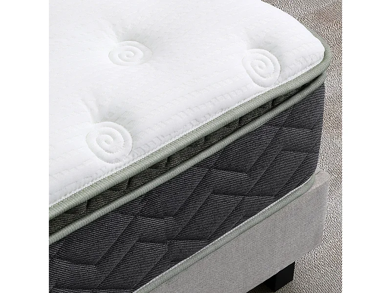 Matelas 140 x 190 cm hybride ressorts ensachés et mousses – SPIRIT