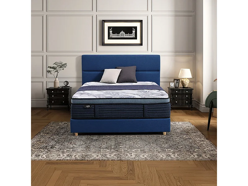 Matelas 140x190 cm hybride avec surmatelas ressorts ensachés – DAWN