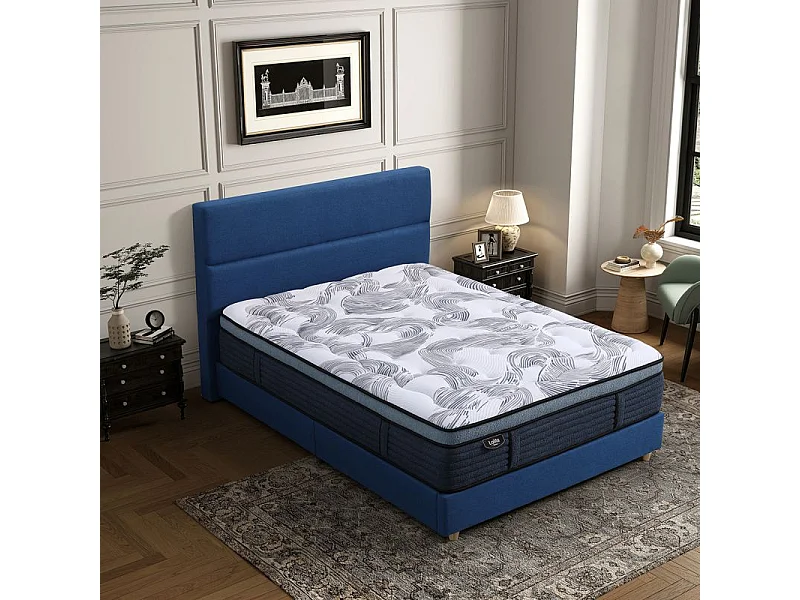 Matelas 160x200 cm hybride avec surmatelas ressorts ensachés – DAWN