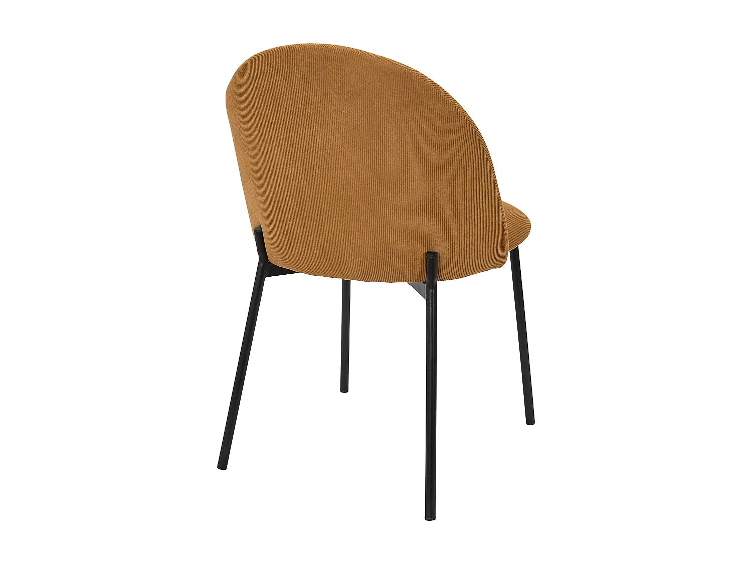 Lot de 4 Chaises - HOME DECO FACTORY - Jules - Côtelees - Jaunes