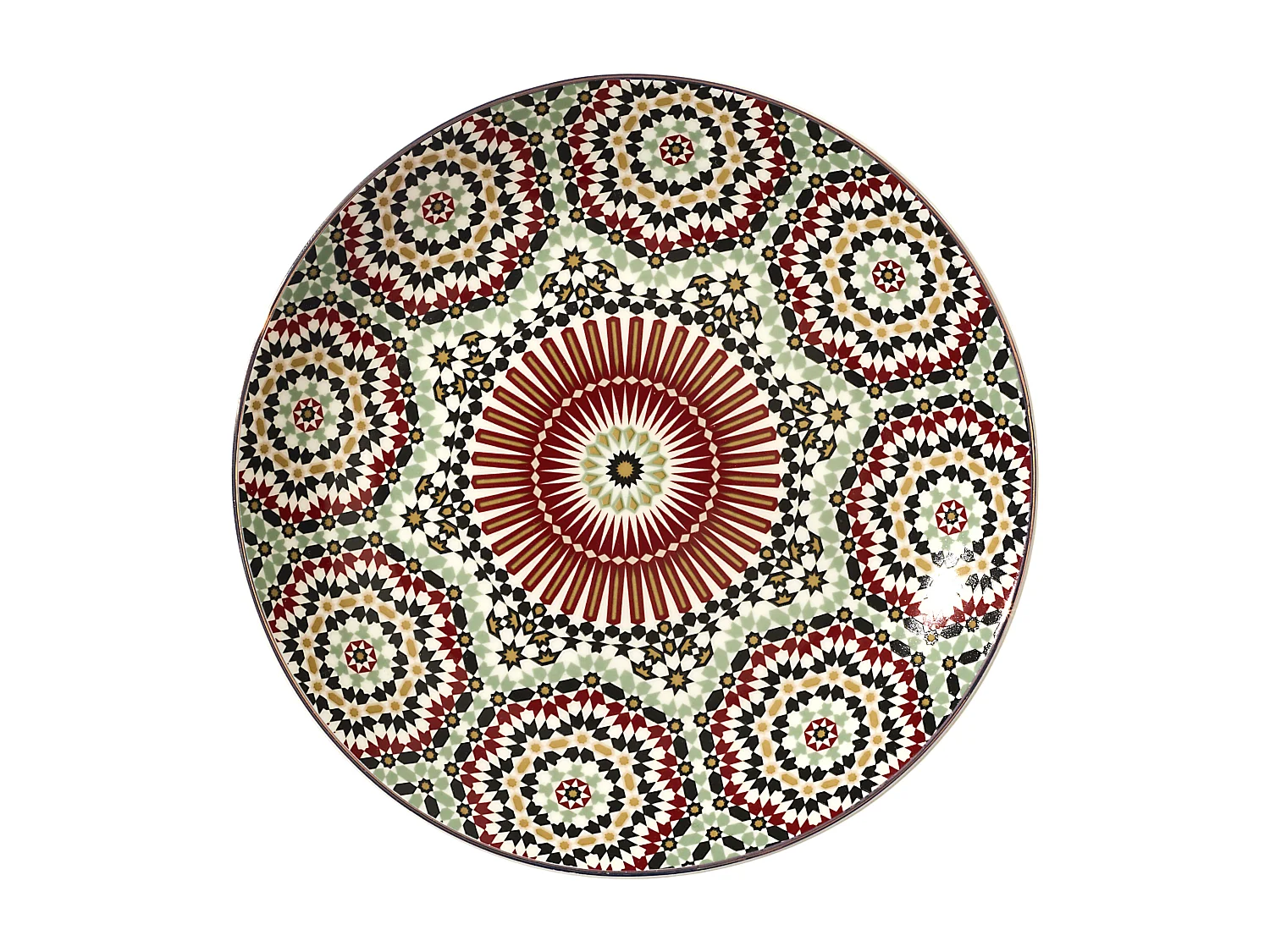 Assiette Zahra D20cm Multicolore