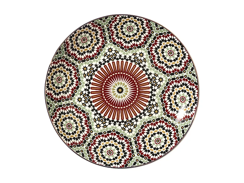 Assiette Zahra D20cm Multicolore