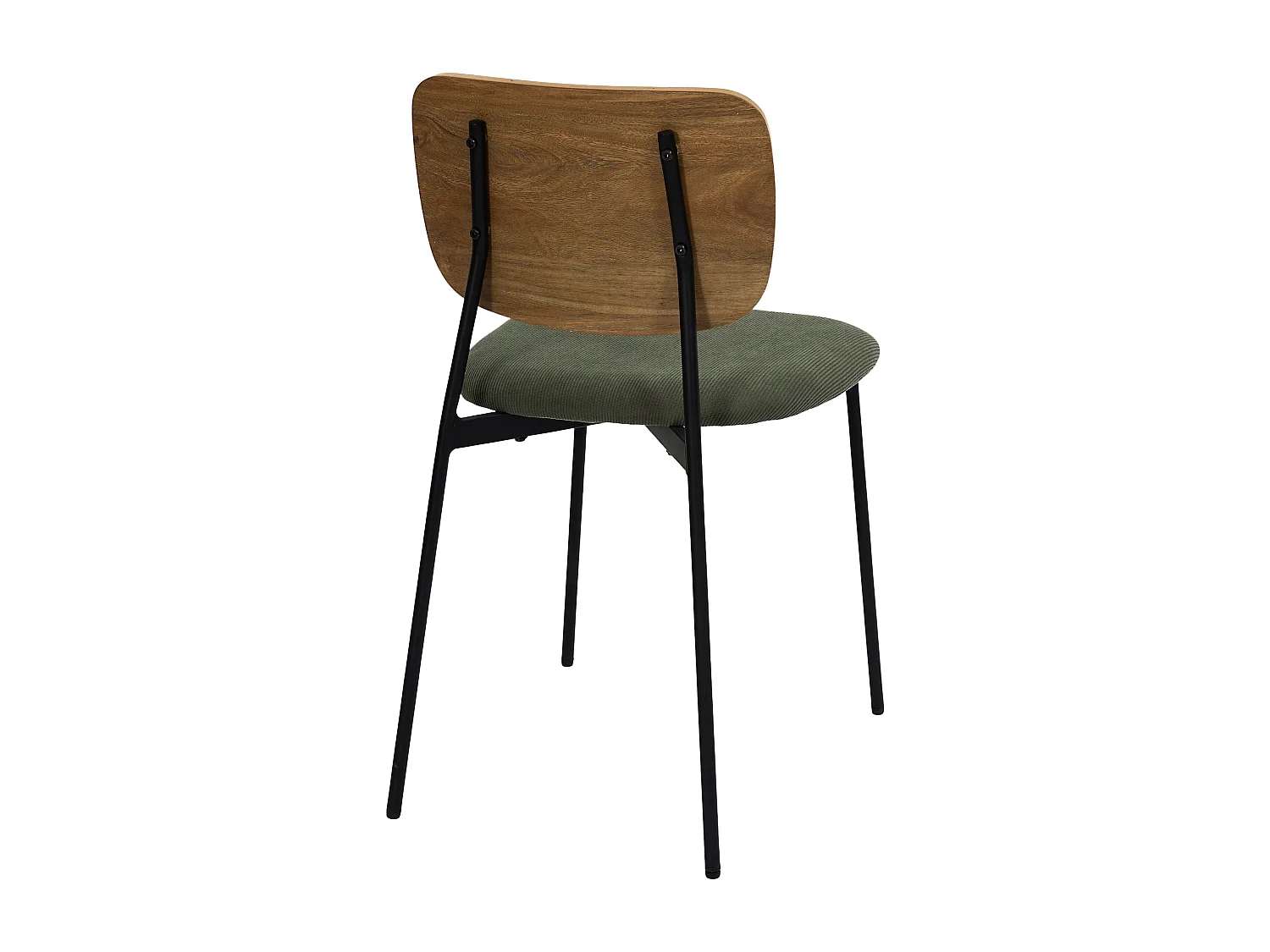 Lot de 4 Chaises - HOME DECO FACTORY - Jules - Design Épuré - Vert