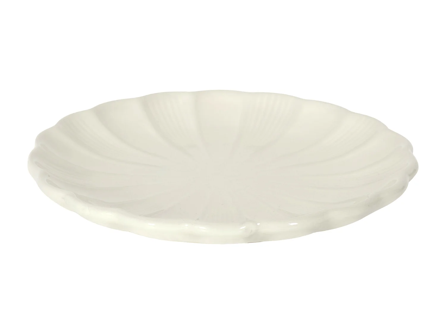 Assiette Calista Ecru D20cm Beige