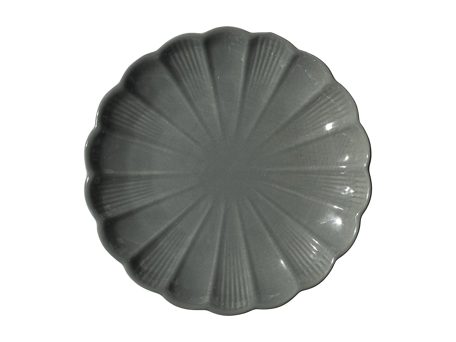 Assiette Calista Gris D20cm Gris