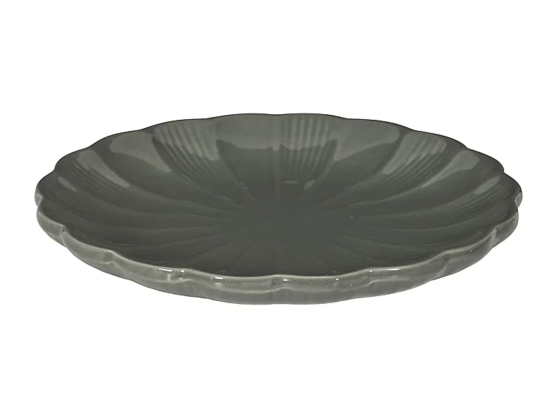Assiette Calista Gris D20cm Gris