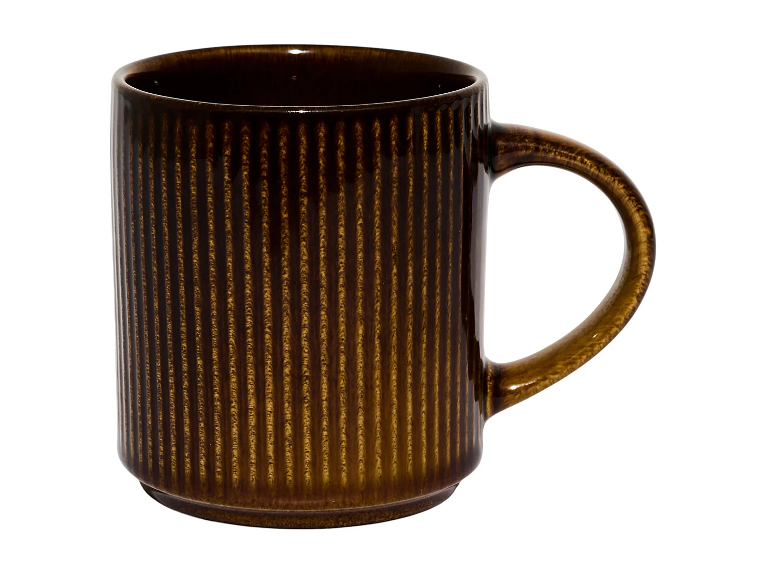 Lot de 6 Mugs Design "Ysia" 30cl Marron