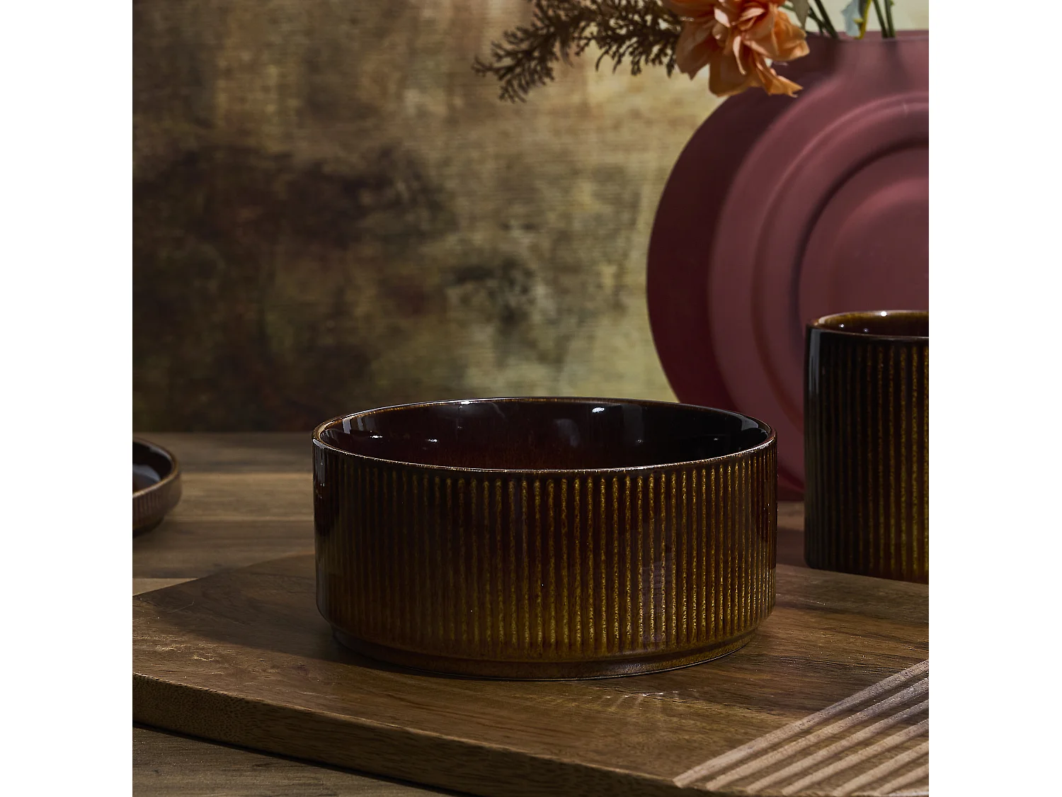 Lot de 6 Bols "Ysia" 14cm Marron