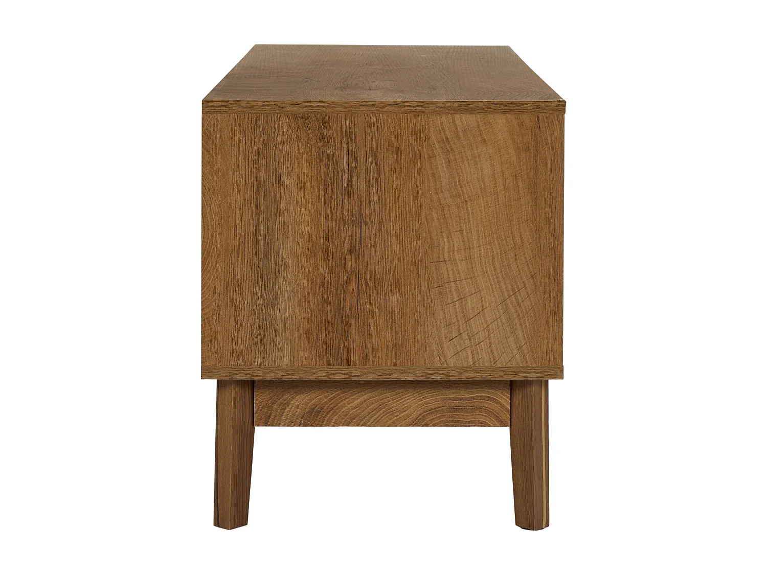 Meuble TV - HOME DECO FACTORY - Forest - Design Chaleureux - Marron et Noir