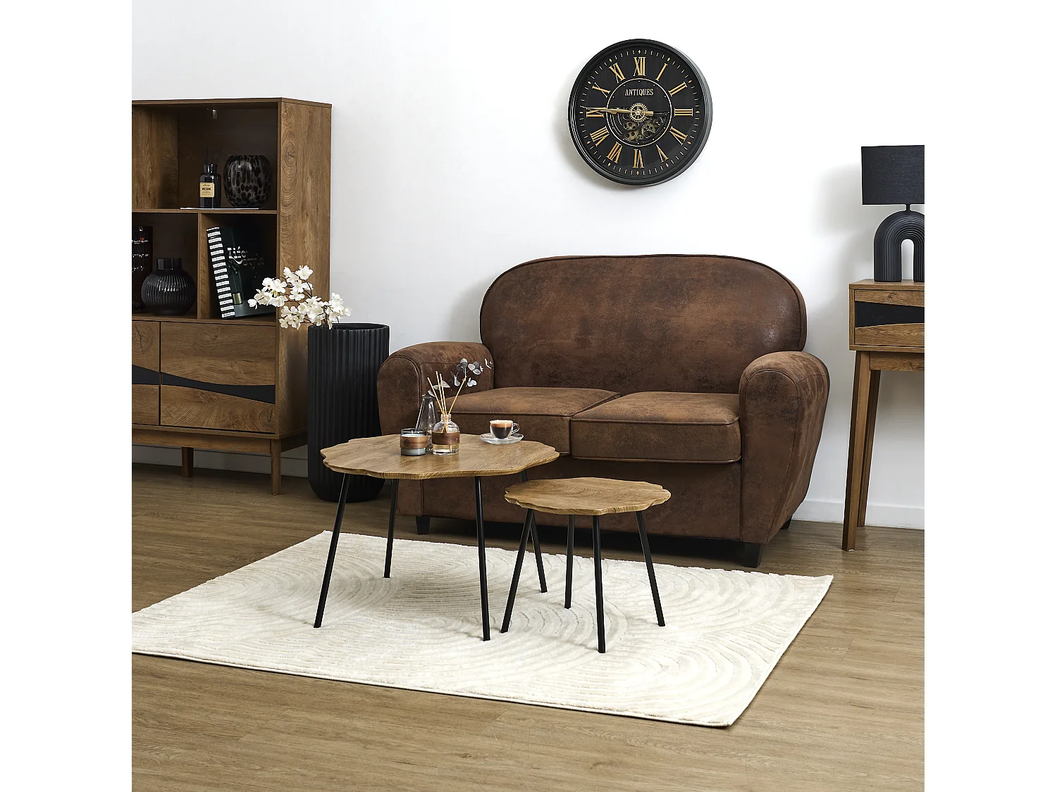 Table D'Appoint Gigogne - HOME DECO FACTORY - Forest - Chaleureuse - Marron