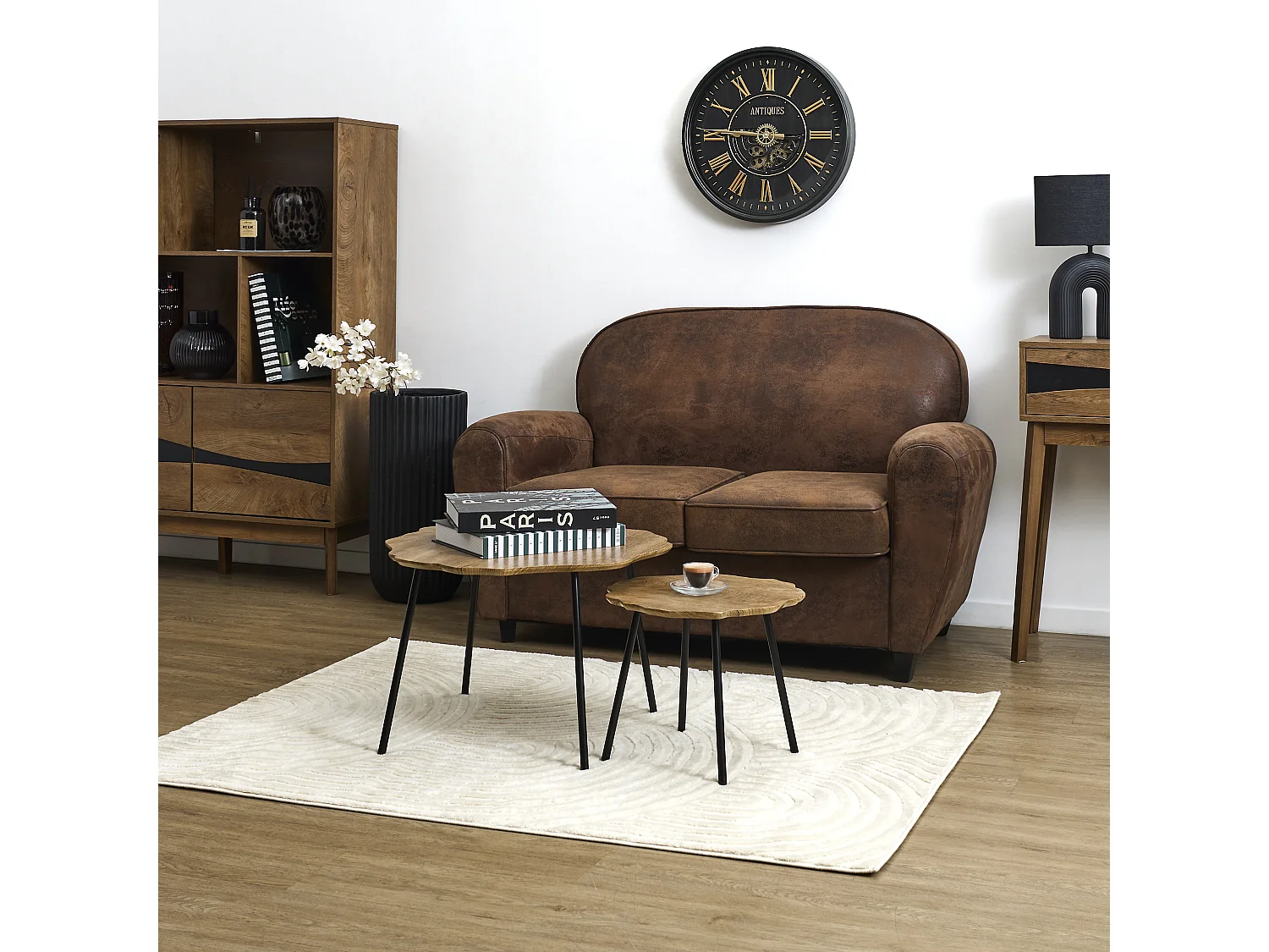 Table D'Appoint Gigogne - HOME DECO FACTORY - Forest - Chaleureuse - Marron