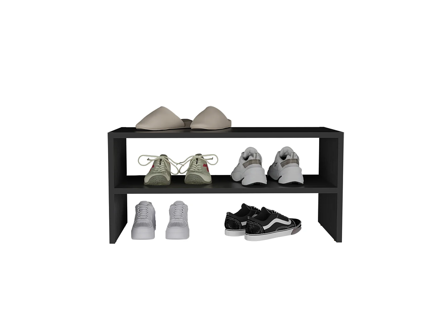 Zapatero Basic Stackable de 72 cm, wengué