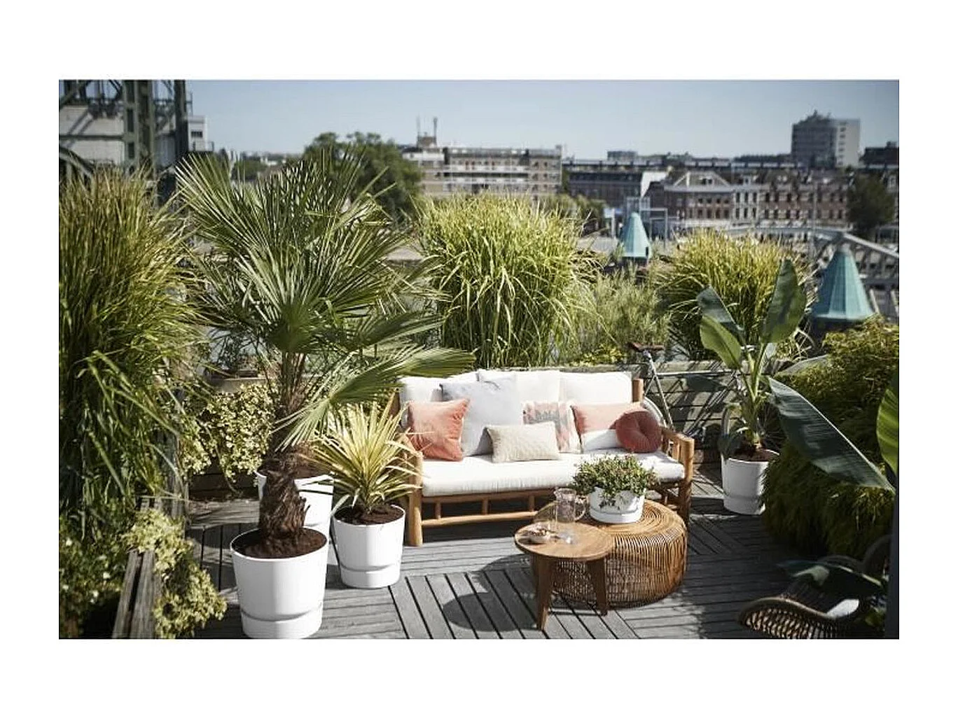 Runder Blumentopf 30 – AußenØ 29,5 x 27,8 cm – Weiß