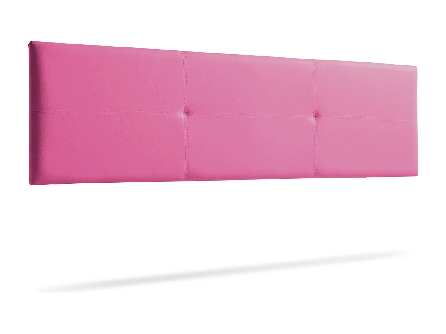 Tête de Lit Tapisée ALMA Simili cuir 130x50x5 cm - Rose - Moonia