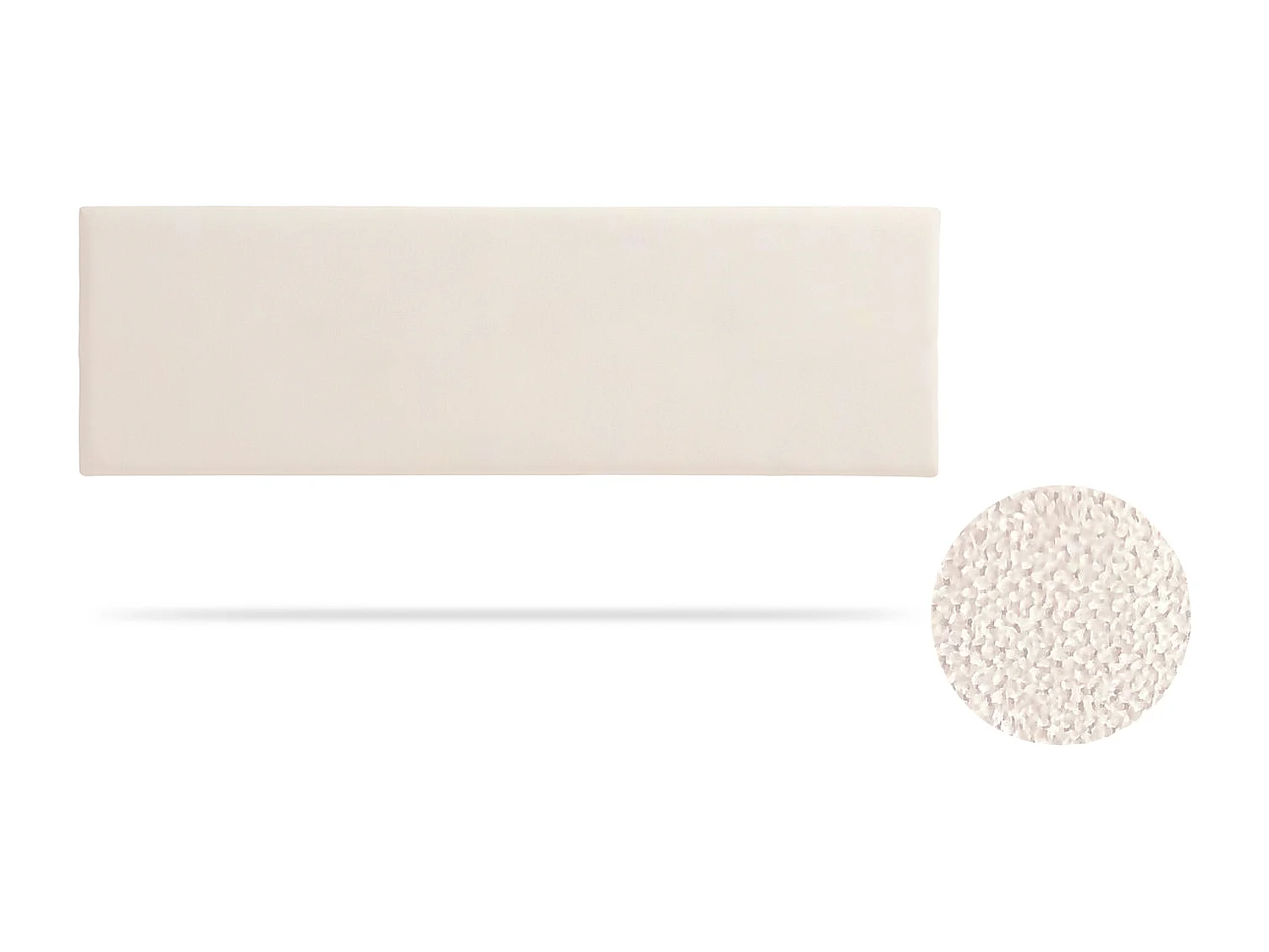 Tête de Lit Tapisée NOVA Aqualine 115x50x5 cm - Beige - Moonia