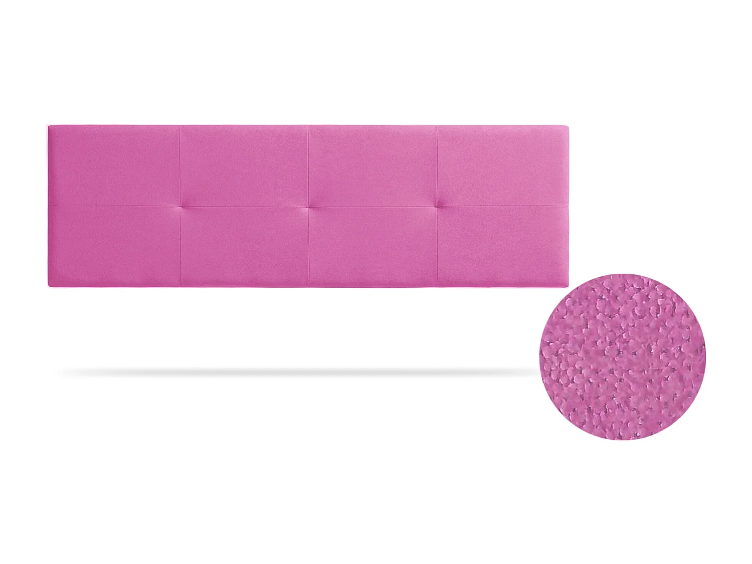 Tête de Lit Tapisée ALTEA Aqualine 160x50x5 cm - Fuchsia - Moonia