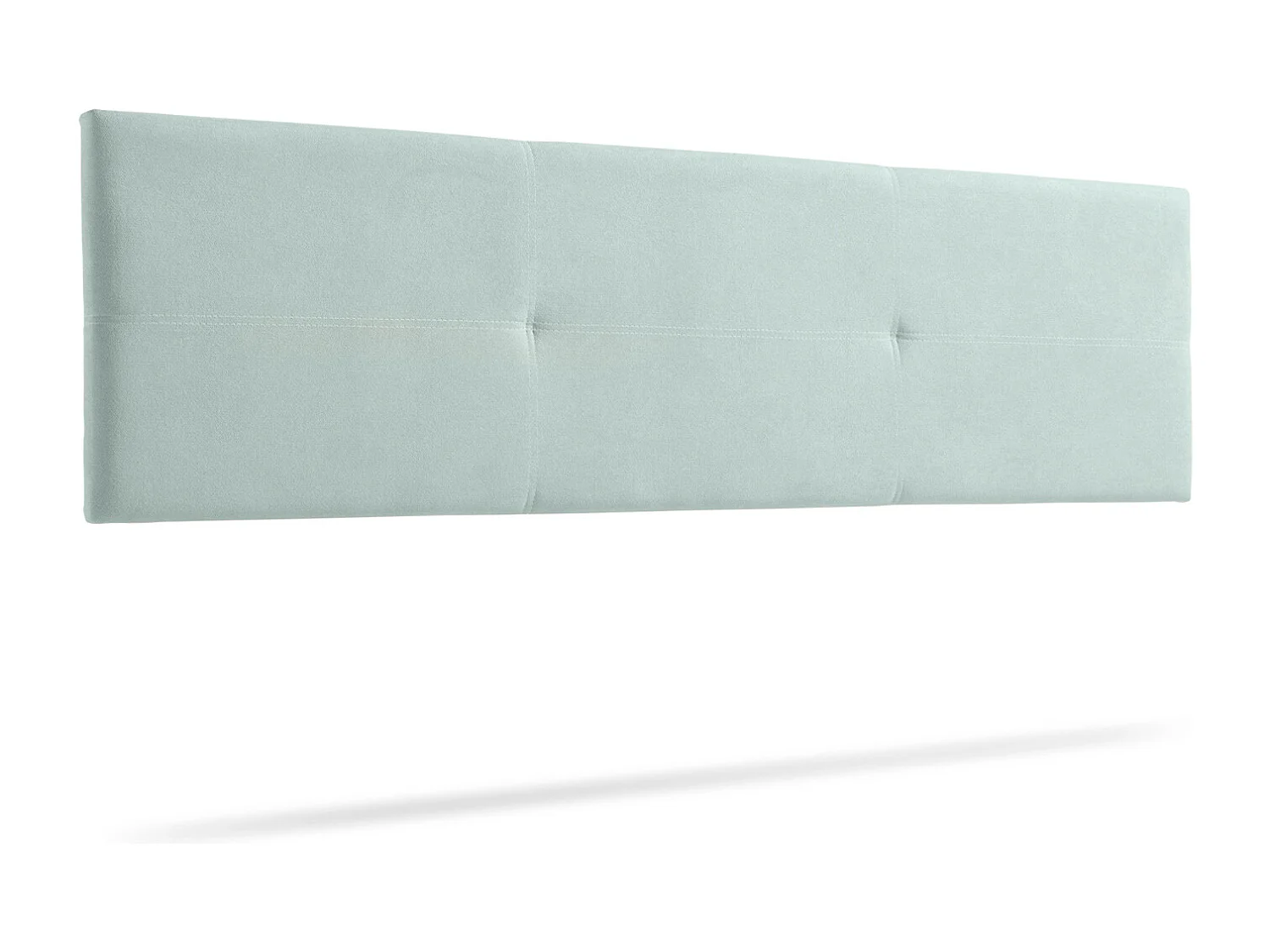 Tête de Lit Tapisée ALMA Aqualine 160x50x5 cm - Vert Aqua - Moonia