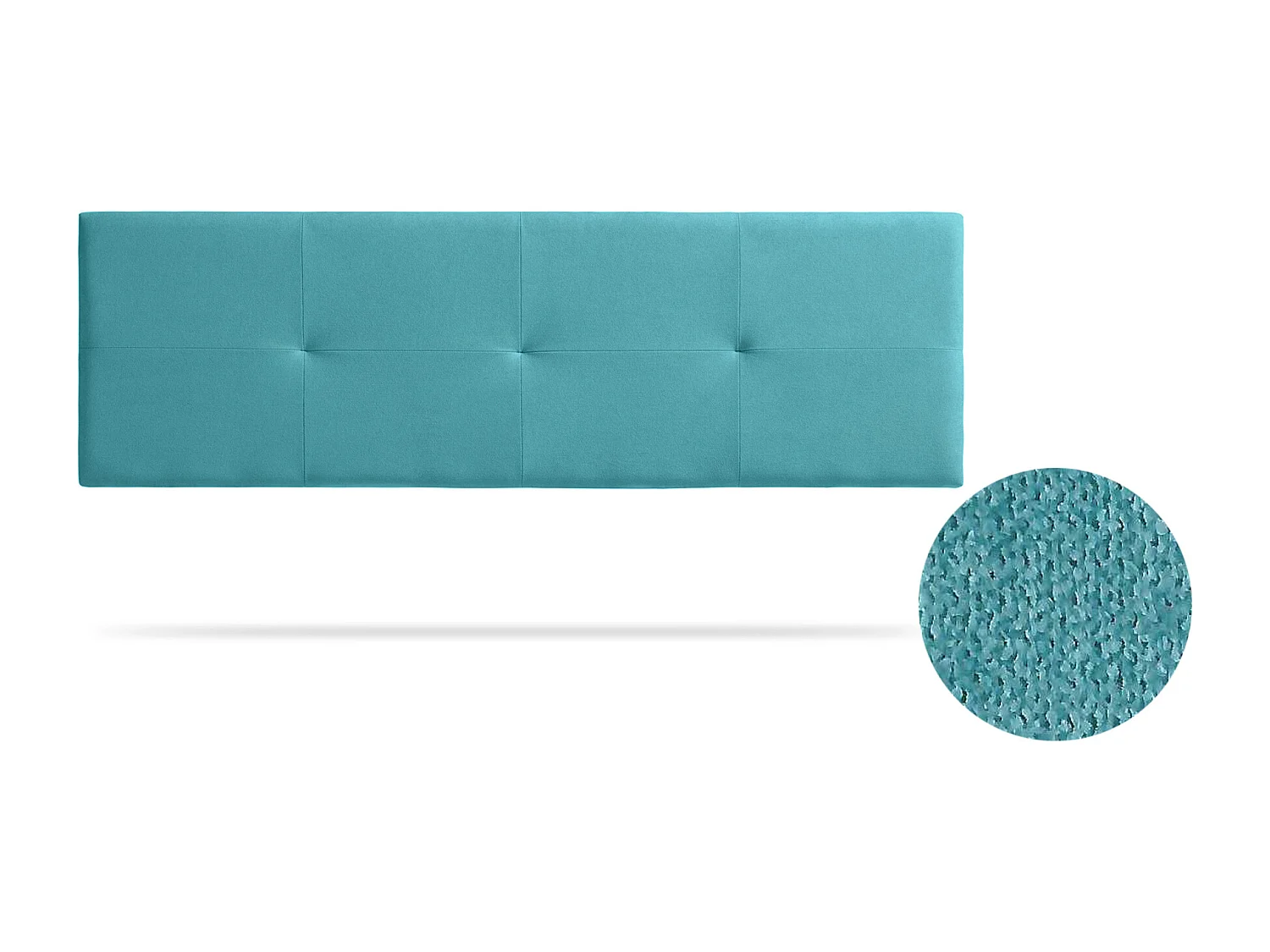 Tête de Lit Tapisée ALTEA Aqualine 160x50x5 cm - Turquoise - Moonia