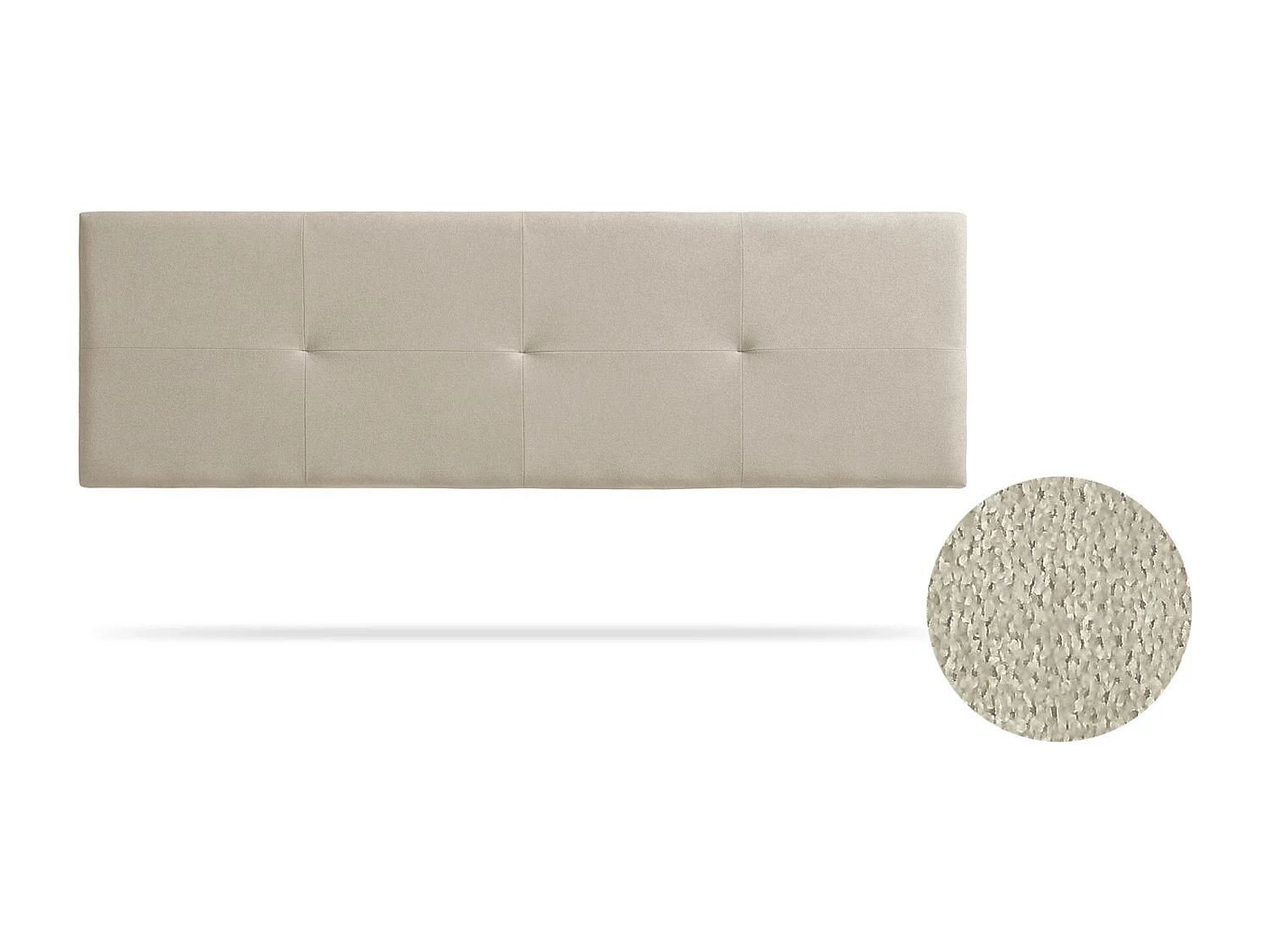 Tête de Lit Tapisée ALTEA Aqualine 170x50x5 cm - Beige Toast - Moonia