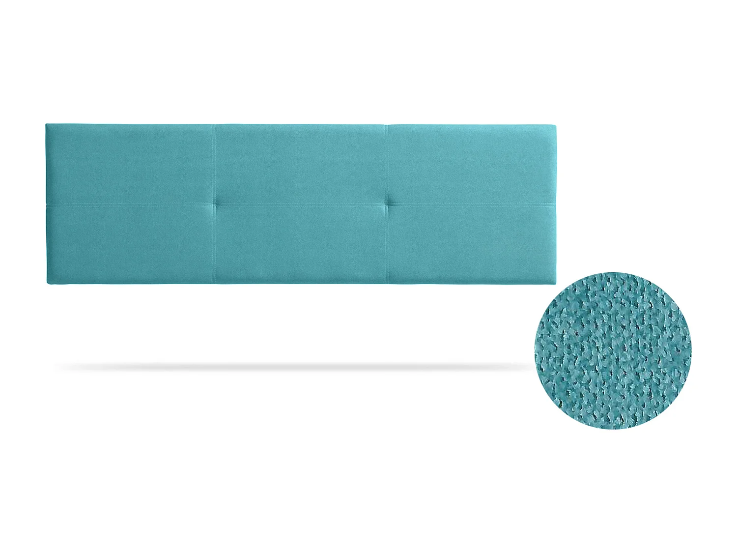 Tête de Lit Tapisée ALMA Aqualine 115x50x5 cm - Turquoise - Moonia