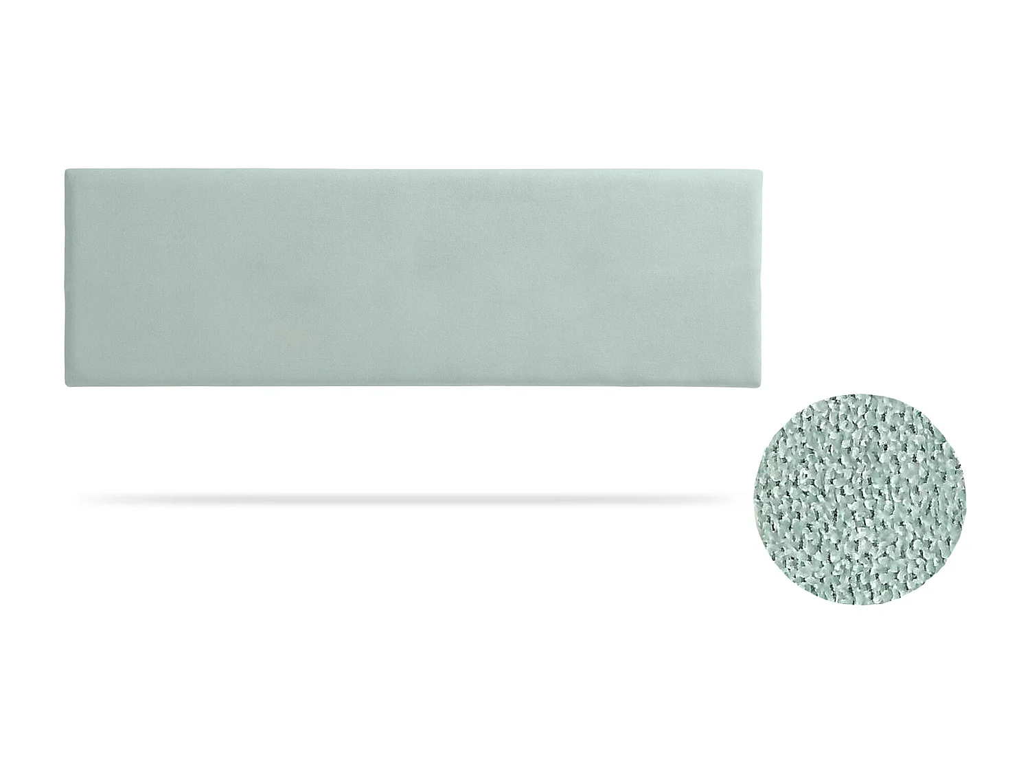 Tête de Lit Tapisée NOVA Aqualine 130x50x5 cm - Vert Aqua - Moonia