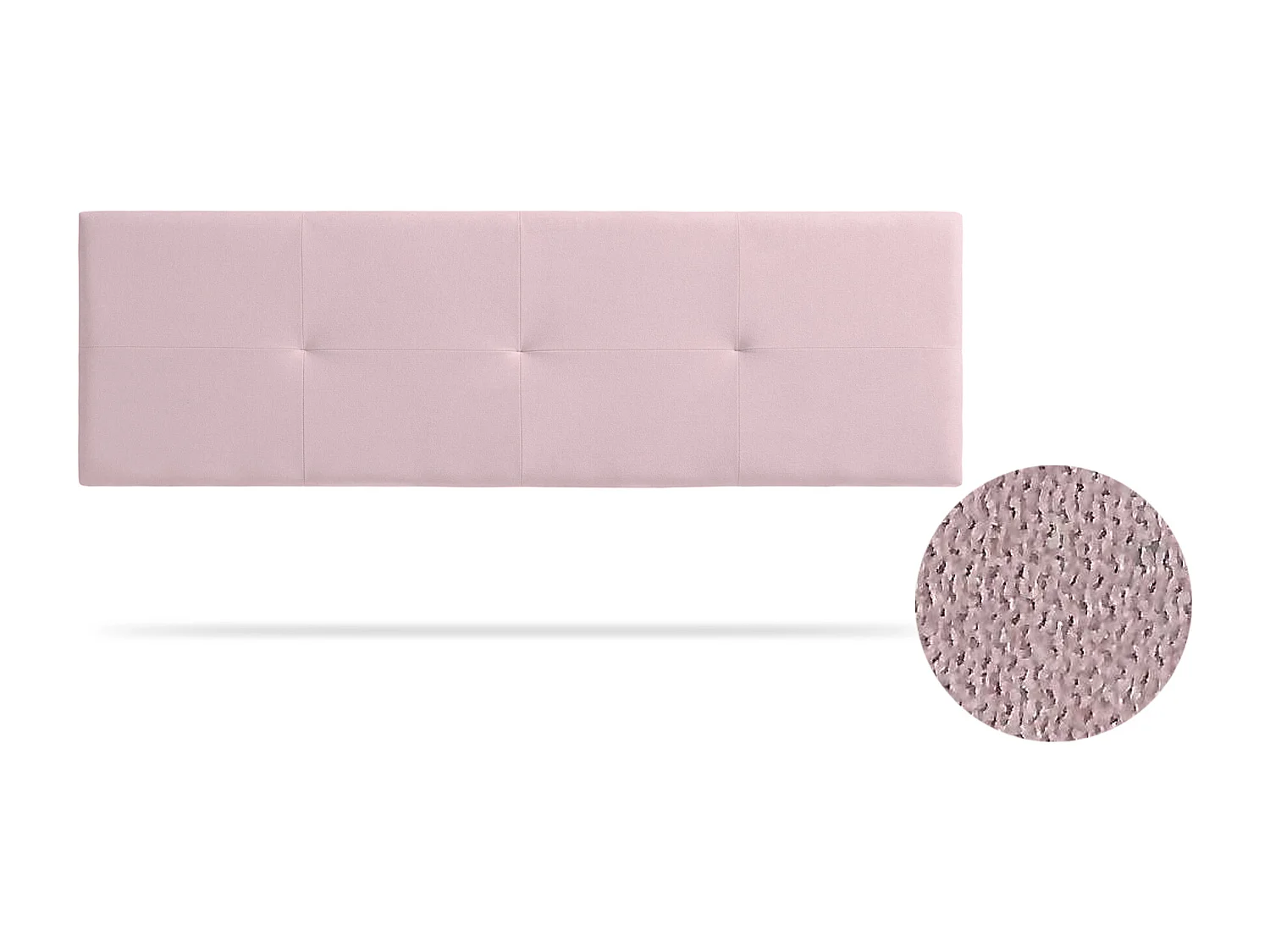 Tête de Lit Tapisée ALTEA Aqualine 100x50x5 cm - Rose Clair - Moonia