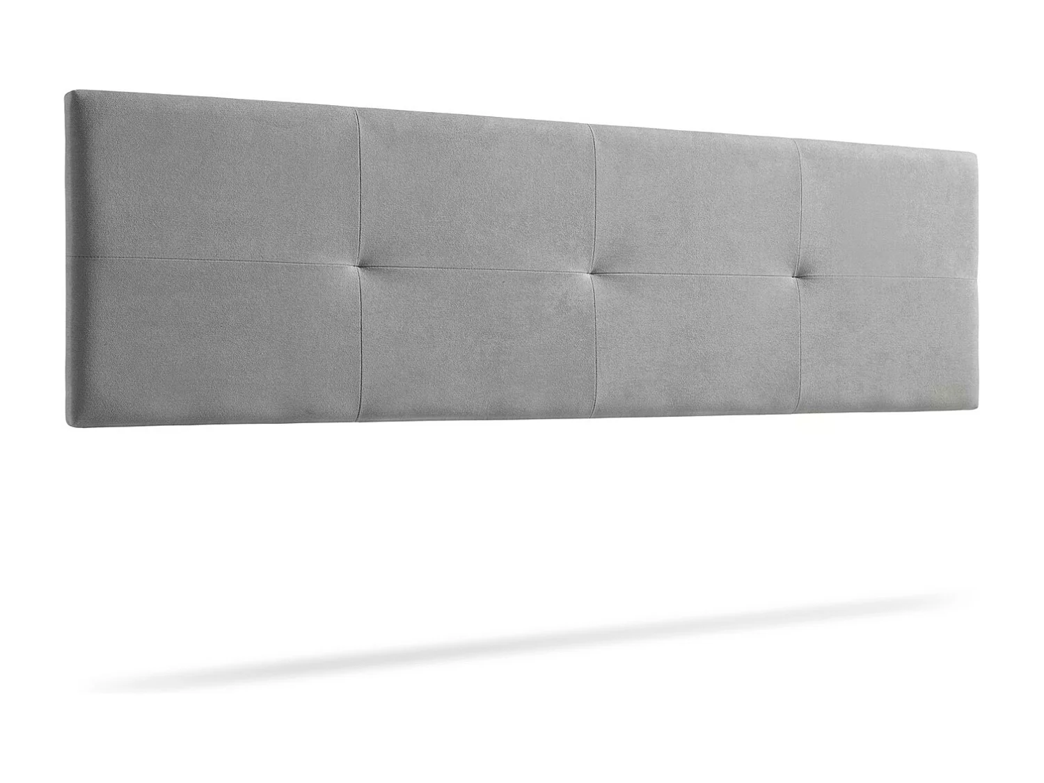 Tête de Lit Tapisée ALTEA Aqualine 115x50x5 cm - Gris Clair - Moonia