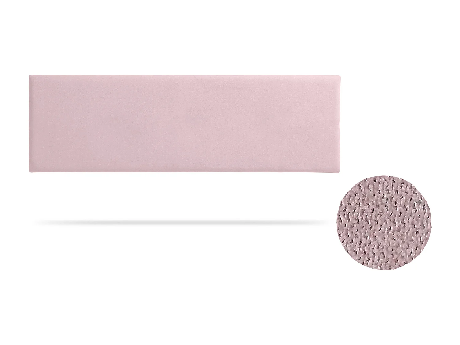 Tête de Lit Tapisée NOVA Aqualine 130x50x5 cm - Rose Clair - Moonia