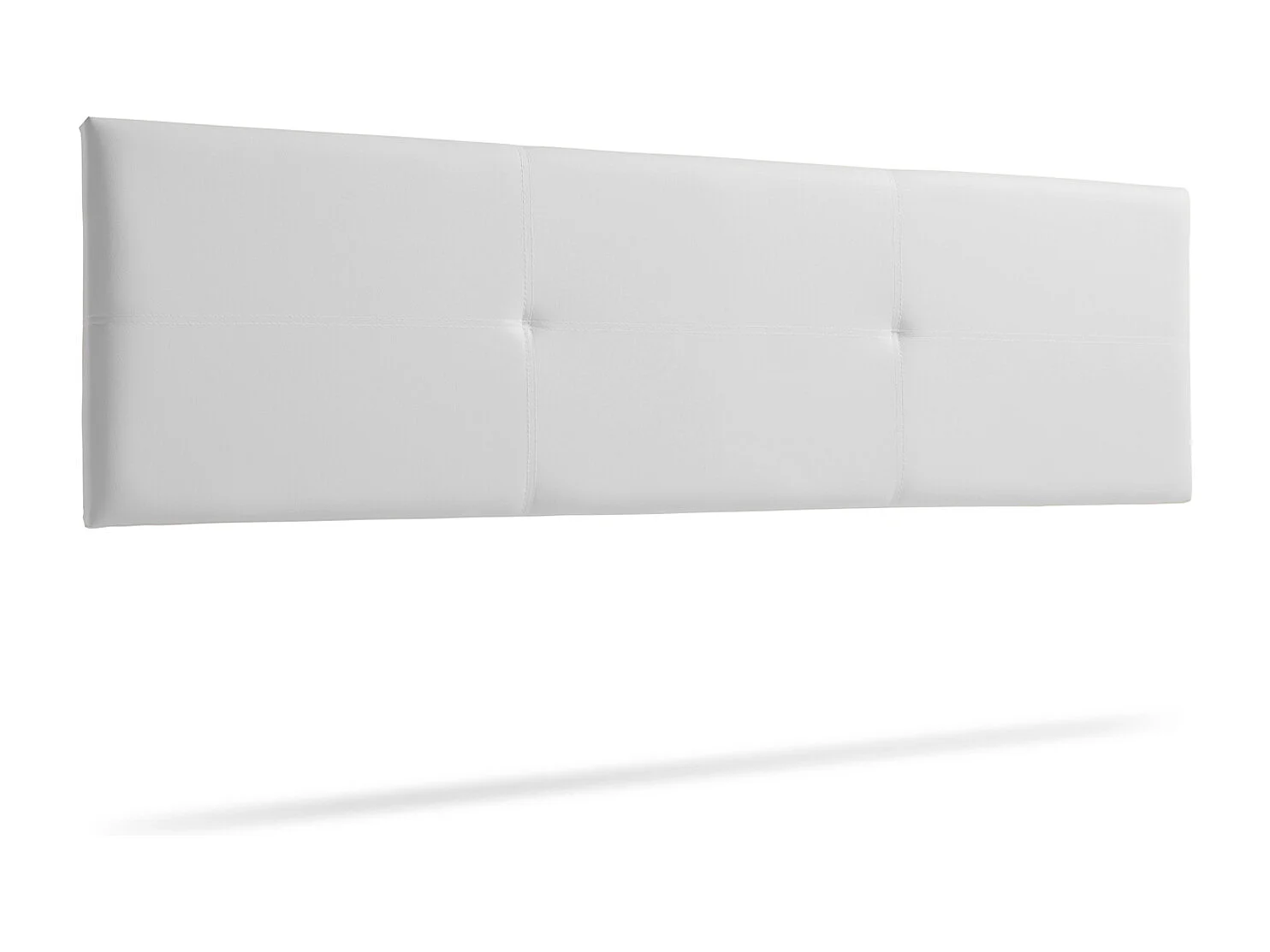 Gepolstertes Kopfteil ALMA Kunstleder 145x50x5 cm - Weiß - Moonia