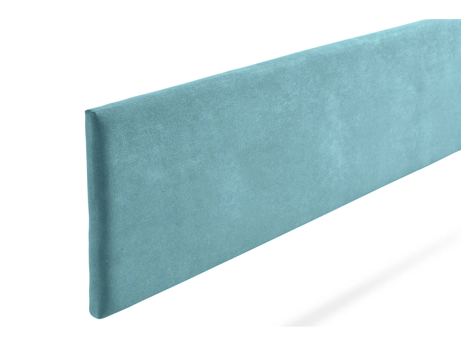 Tête de Lit Tapisée NOVA Aqualine 100x50x5 cm - Turquoise - Moonia