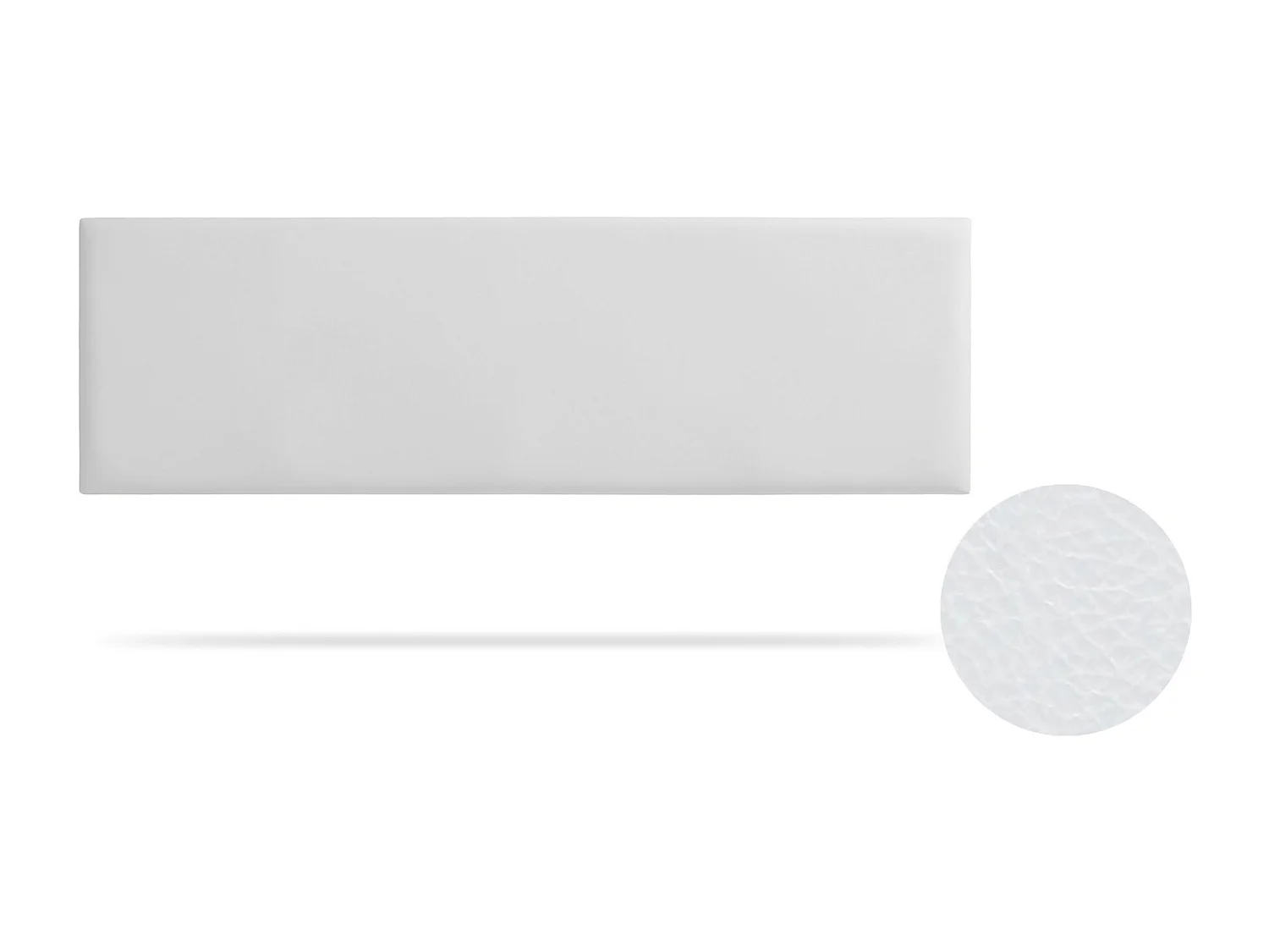 Hoofddeel Bekleed NOVA Kunstleer 115x50x5 cm - Wit - Moonia