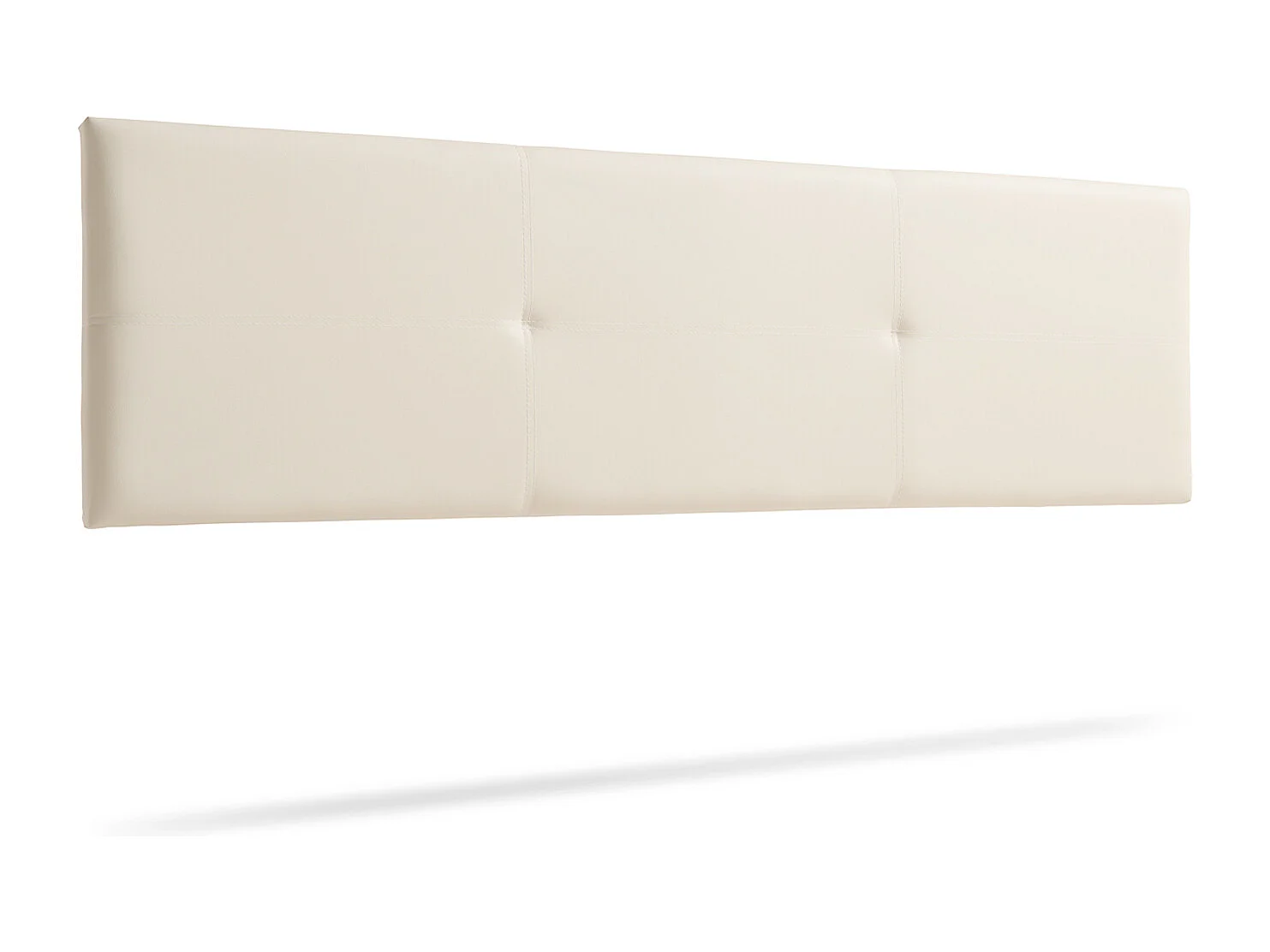 Gepolstertes Kopfteil ALMA Kunstleder 100x50x5 cm - Eierschale - Moonia