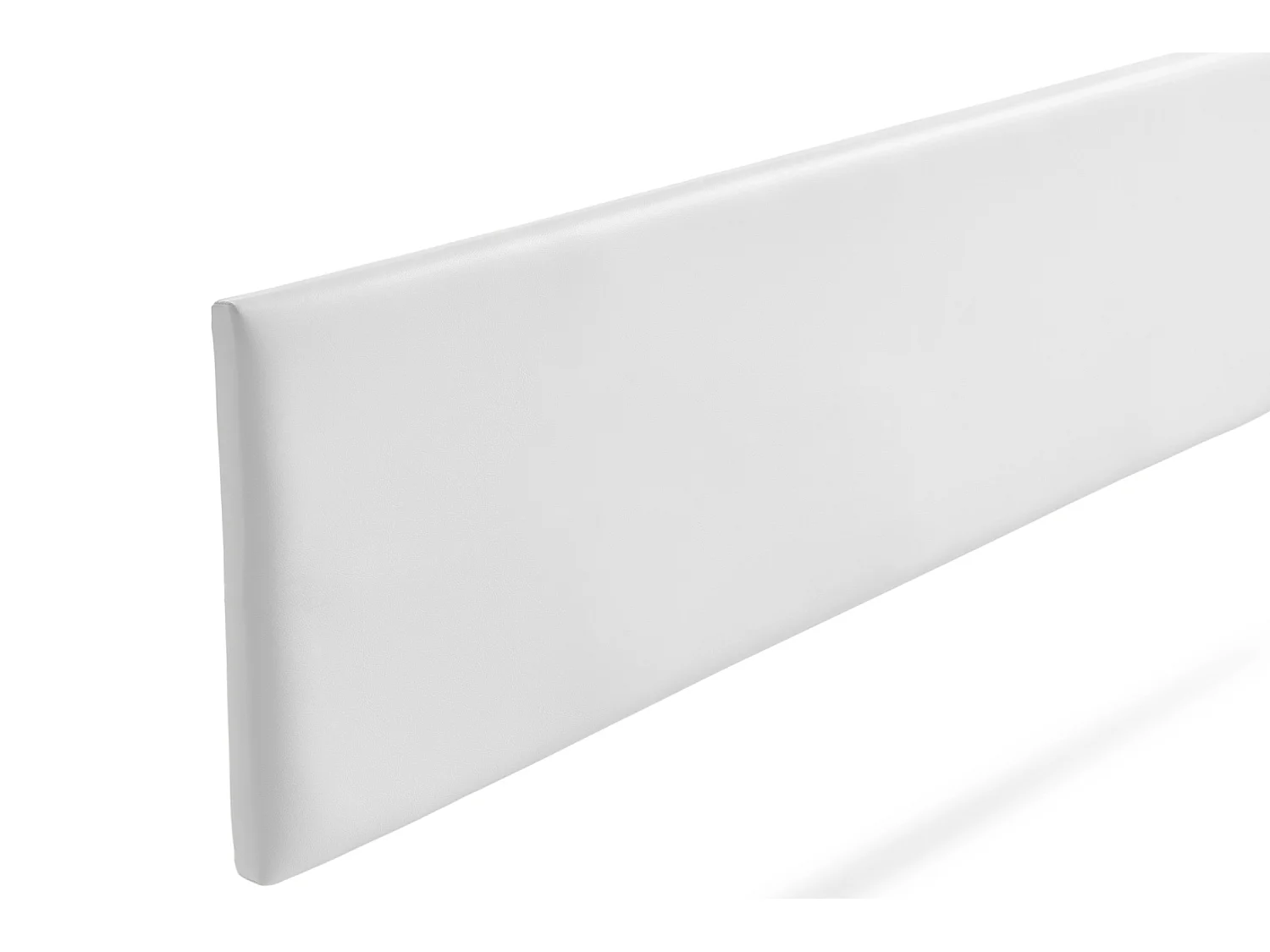 Tête de Lit Tapisée NOVA Simili cuir 100x50x5 cm - Blanc - Moonia