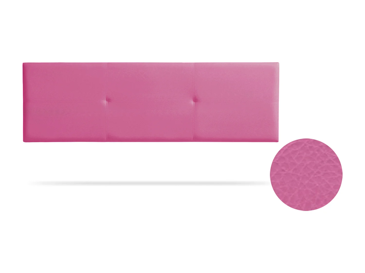 Tête de Lit Tapisée ALMA Simili cuir 100x50x5 cm - Rose - Moonia