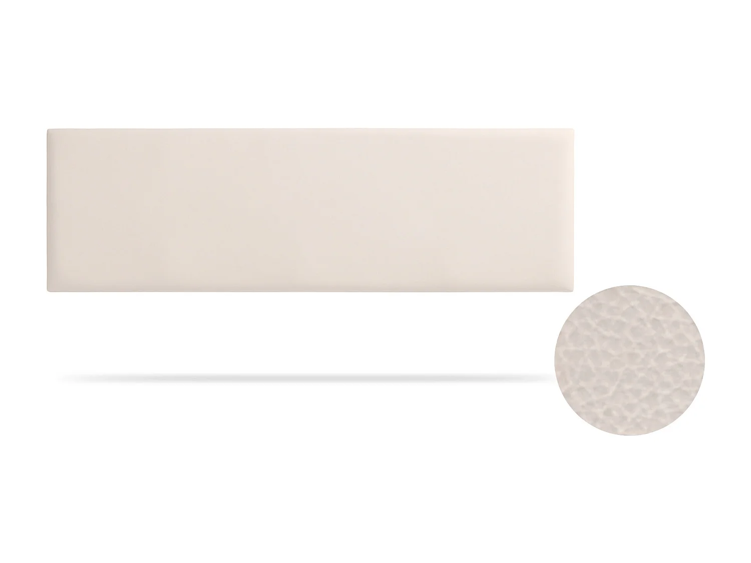 Tête de Lit Tapisée NOVA Simili cuir 90x50x5 cm - Beige - Moonia