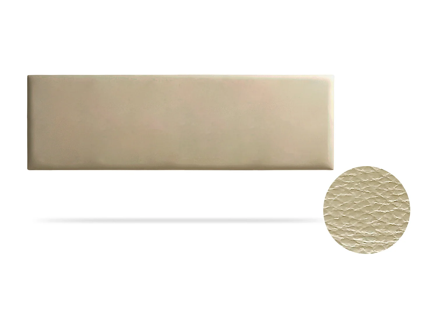 Gepolstertes Kopfteil NOVA Kunstleder 145x50x5 cm - Gold - Moonia