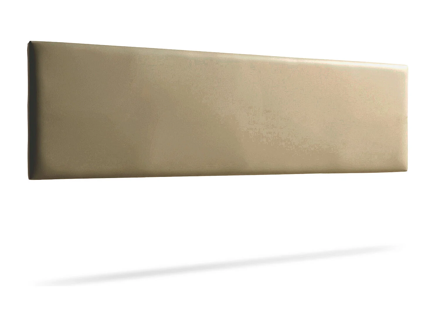 Gepolstertes Kopfteil NOVA Kunstleder 145x50x5 cm - Gold - Moonia