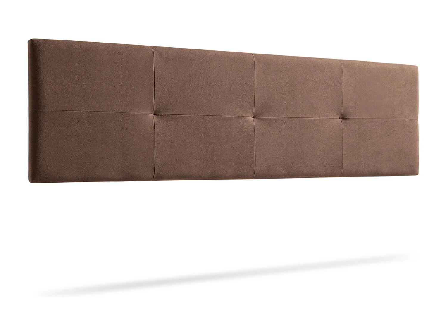 Tête de Lit Tapisée ALTEA Aqualine 115x50x5 cm - Chocolat - Moonia